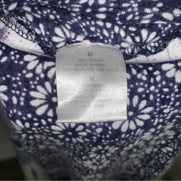 Patrons of Peace Maxi Dress Multicolour Blue Purple White Tank Size Medium - Picture 7 of 10